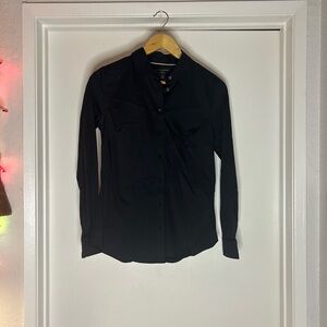 Banana Republic Midnight Black Collared Shirt
